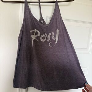 Roxy Purple Graphic Racerback Tank Top